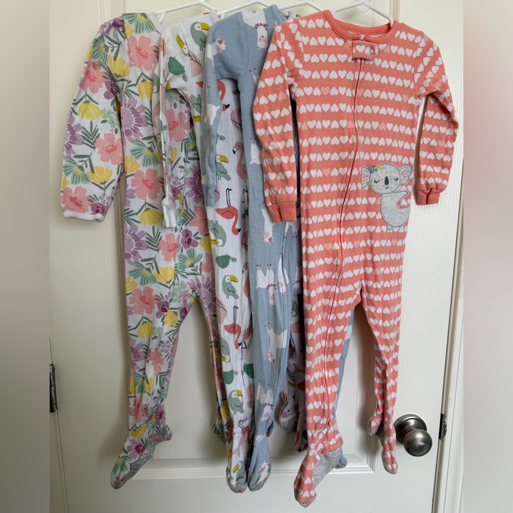 Toddler Girl’s Footie Pajamas
